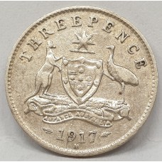 AUSTRALIA 1917 . THREEPENCE AUSTRALIA 1917 . THREEPENCE